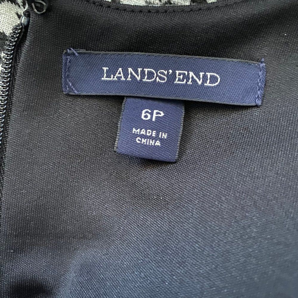 nwot LANDS END sleeveless dress houndstooth dress pockets - Picture 11 of 12